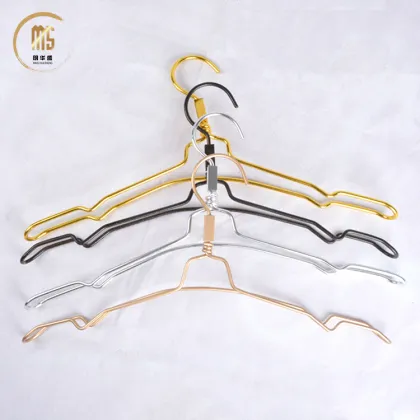 Gold Coat Hanger for Clothes - Wide Shoulder Non-Slip Metal Hanger