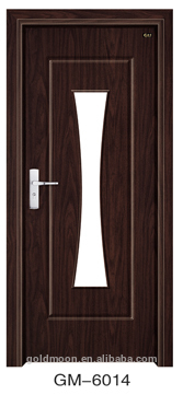 supporting solid wooden door with glass