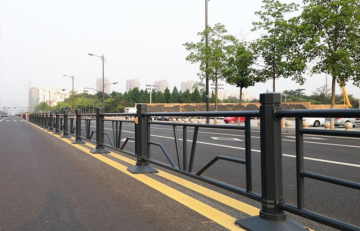 Separation of people and vehicles from traffic barriers
