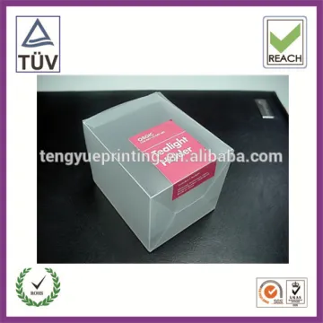 High quality custom logo printed clear plastic pp box