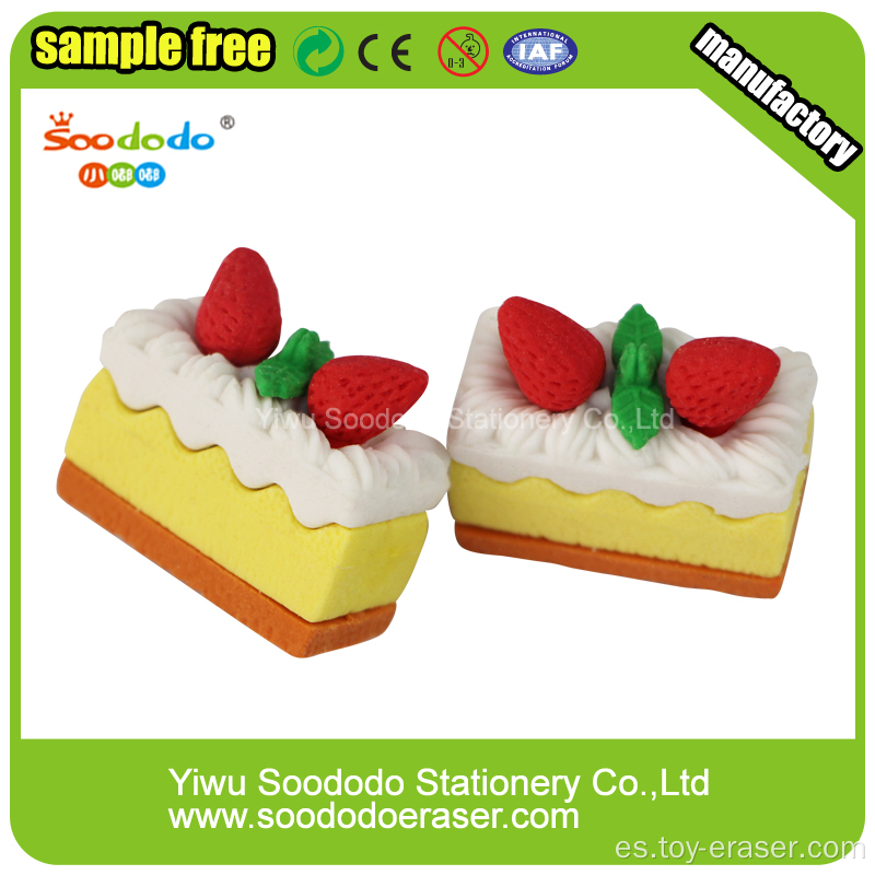 Joy Eraser Strawberry Cake Eraser Para Juguetes