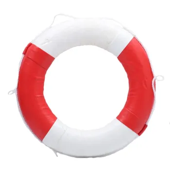 Handmade Leather Life Buoy: 720mm (28.4inch) Diameter Swim Foam Ring for Adults