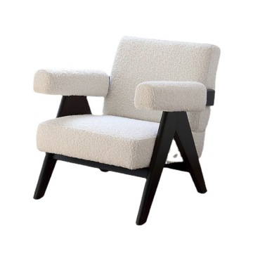 Meubles en bois massif: ensembles de salon et de chambre à coucher avec velours en peluche - fauteuil Chandigarh
