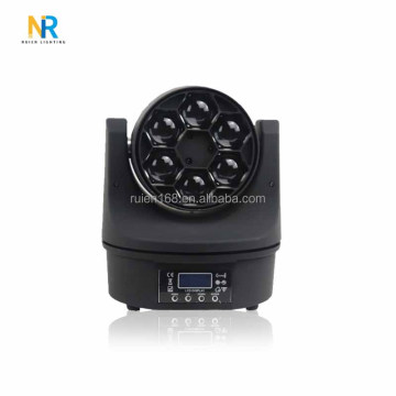 RUIEN Bee Eye 6pcs 15W RGBW 4in1 Zoom LED Wash Beam Moving Head Stage Light