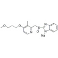 1H-Benzimidazol, 2 - [[[4- (3-metoksipropoksi) -3-metil-2-piridinil] metil] sülfinil] -, sodyum tuzu (1: 1) CAS 117976-90-6