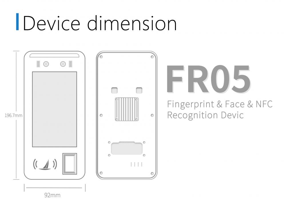 5 Inch Biometric Facial Smart Access Control System