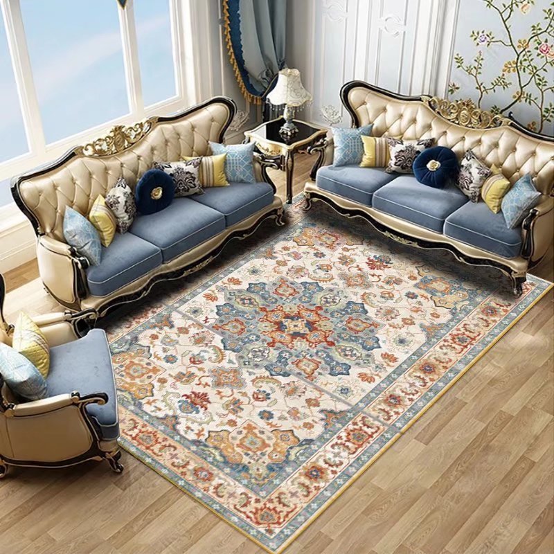 Modern Large Pink Cream Rugs for Living Room Décor