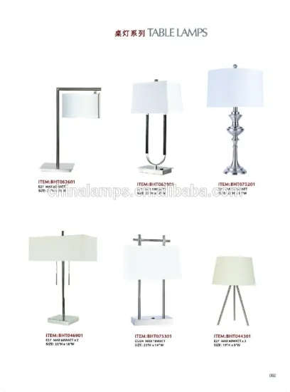 Christmas decoration lighting table lamps brushed nickel desk lamps with linen lampshade for hotel lighting facility supply CE