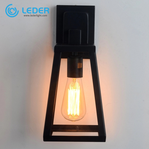 Lampu Dinding Luar Ruang LEDER Hitam