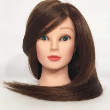 Kepala Manekin Rambut Manusia Virgin untuk Vendor Wig
