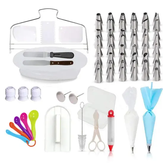 cake decorating kit set with cake turntable