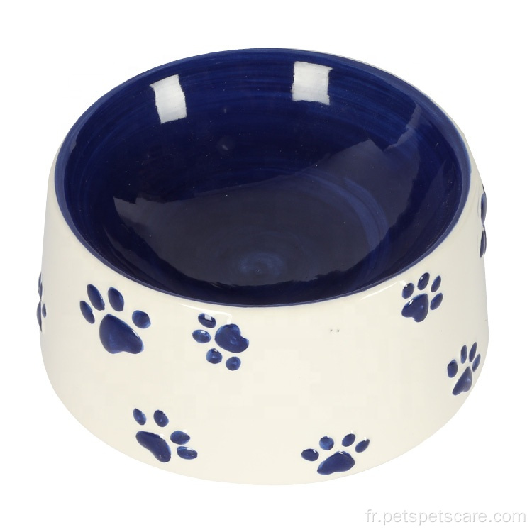 Produits pour animaux de compagnie Logo Bol de chien en céramique pour animaux de compagnie personnalisés