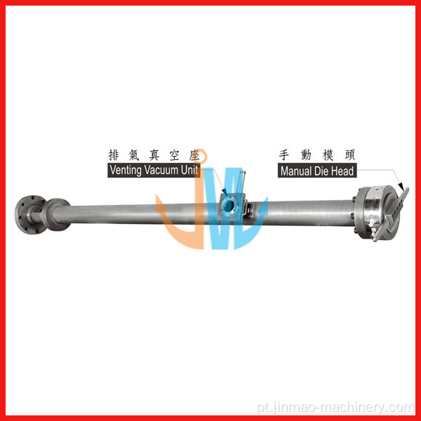 Parafuso de extrusora e cilindro para pellet