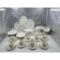 Ceramic tableware of the dining table