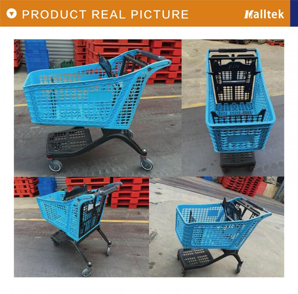 American Half Plastic Supermarket Shopping Cart