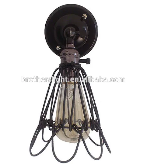 New Vintage Wall Light Mounted Wrought Iron Industrial Edison Wall Lamp