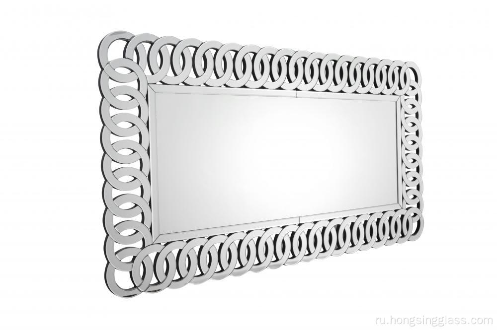 Прямоугольное зеркало напольного зеркала MDF