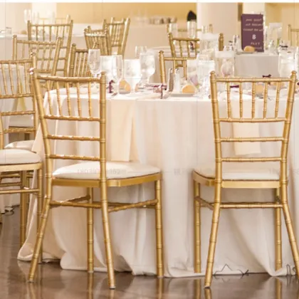 Napoleon Chivalry Tiffany Gold Modern Banquet Chair