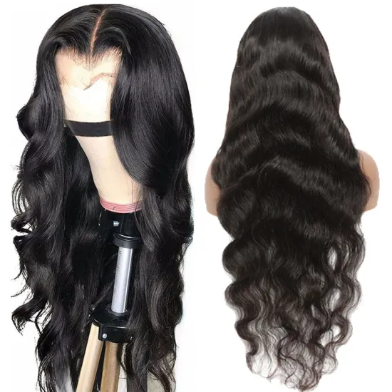 Cheap Wholesale Hair Wigs With Baby Hair For Black Women Brazilian 100% Virgin 13 X 6  Lace front  Body Wave human hair wigs