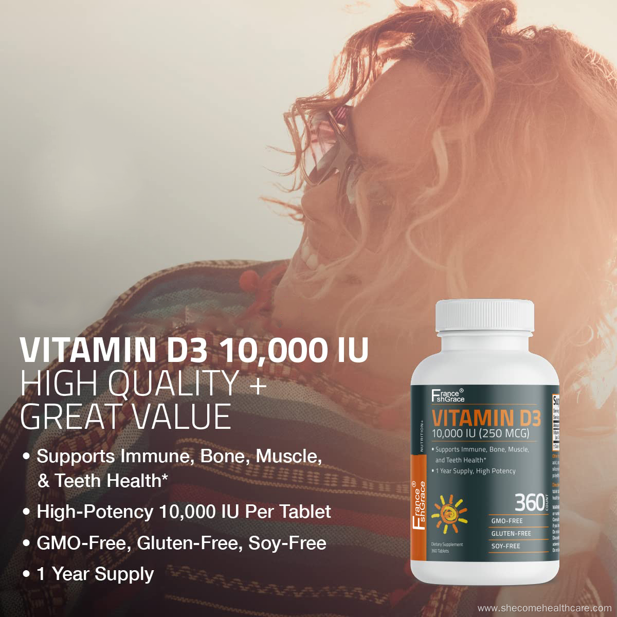 vitamind3 Supports muscle health hair vitamins for women
