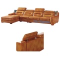 Dark Brown Living Room Home Rurniture Leather Sofa