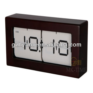 big wooden box flip clock manufacture by Guangzhou Huanyu clocking factory