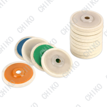 Rueda de espejo de acero inoxidable de la rueda de fieltro de lana 100*16*8 Angle Grinder pulir accesorio