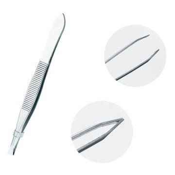 Custom Logo Stainless Steel Eyebrow Tweezers - Factory Direct Sale