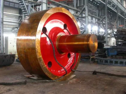 Cement Plant Rotary Kiln Support Roller with Mounted Bearings