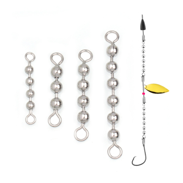 Fishing Stainless Steel Ball Chain Swivel - DIY Rigging Connectors Accessories
