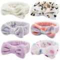 Soft Coral Fleece Spa Makeup Headband Hair Band