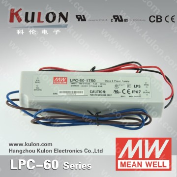 CE UL Listed Meanwell 60w LPC - 60 Constant Current LED Driver