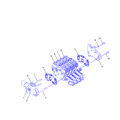 Grader 14M Row 4 Valve Assembly 124-3325/1243325