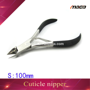 Professional black handle stainless steel good quality cuticle remover nipper