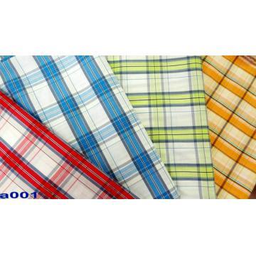 Hot !!! Ready fabric :100% Cotton yarn dyed checked fabric for shirt