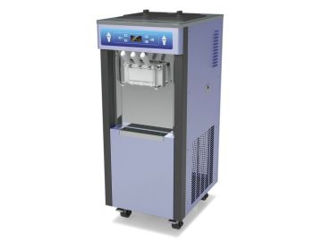 3 Flavors Soft Serve Commercial Yogurt Making Machine, Automatic Industrial Ice Cream Equipment For Cafe
