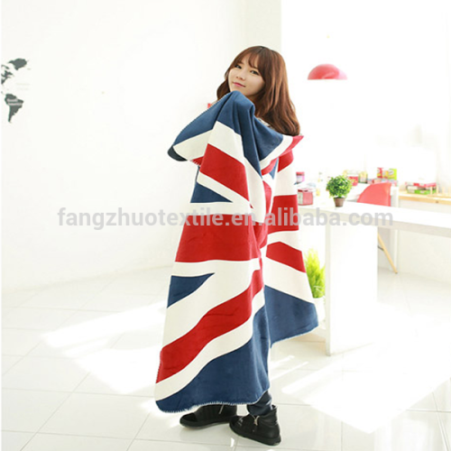 couverture de drapeau réversible en microfibre super douce