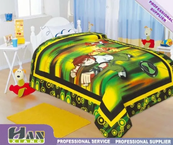 Blanket Exporter Polyester Flannel Baby Child Bed-Cover Blanket (hx-838)