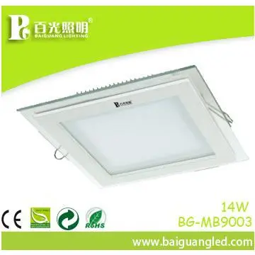 14W Square LED panel light for supper market