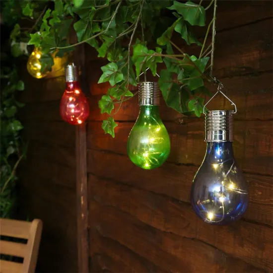 Colorful Party decor led bulb light solar garden lights