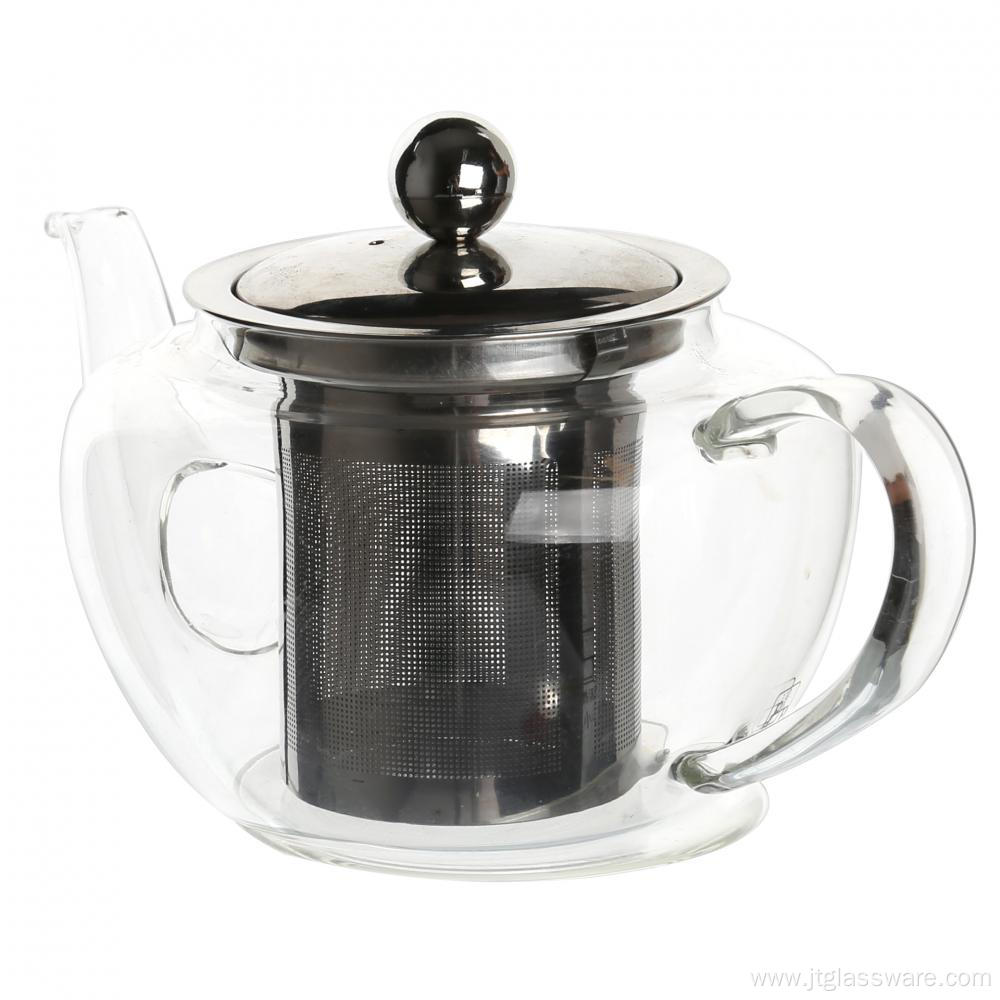 glass teapot with infuser for the glass stove