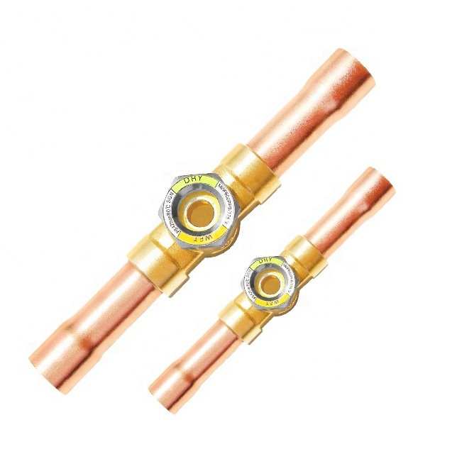 Refrigeration SGN-ODF Solder Welding copper Brass Flare HVAC system SAE R134a R22 R410 part oil level sight glass