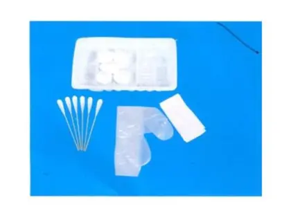 One time blood collection wound care kit
