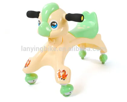Baby Twist car/cartoon dog plastic baby swing car cheap