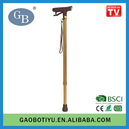 2016Hand Pressure Dynamo Alarm Lighting Adjustable Old Crutches