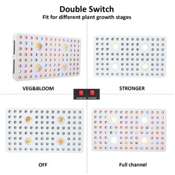 Double Switches 2000w Led Grow Lamp