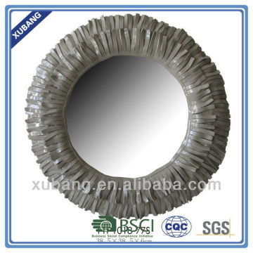 Tassel round shape bathroom decorative cosmetic mirror