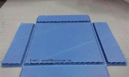 coroplast sheet cutting folding sample making machine