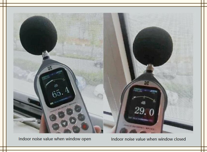 noise value of vacuum glass windows