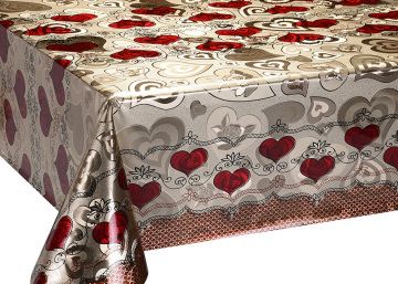 Double Face Silver Gold Emboss Tablecloth